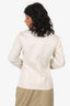 Jil Sander White Single Breasted Blazer Size 34