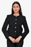 Lafayette 148 Black Tweed Boucle Jacket Size 6