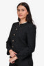 Lafayette 148 Black Tweed Boucle Jacket Size 6