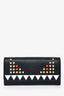 Fendi Black Leather Monster Wallet On Chain