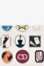 Christian Dior White Leather Patch Detail Wallet On Chain