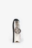 Christian Dior White Leather Patch Detail Wallet On Chain