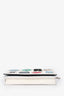 Christian Dior White Leather Patch Detail Wallet On Chain