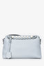 Fendi Light Blue Leather Faux Pearl Embellished By The Way Bag (As Is)