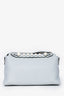 Fendi Light Blue Leather Faux Pearl Embellished By The Way Bag (As Is)
