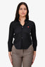 Play Comme Des Garcons Black Heart Patch Button Up Shirt Size XS