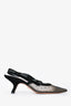 Christian Dior Black Mesh/Velvet Crystal Embellished J'adior Heels Size 36