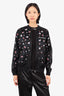 Opening Ceremony Black/Multicolour Silk Sequin Bomber Jacket Size Medium