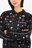 Opening Ceremony Black/Multicolour Silk Sequin Bomber Jacket Size Medium