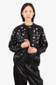 Opening Ceremony Black/Multicolour Silk Sequin Bomber Jacket Size Medium