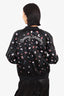 Opening Ceremony Black/Multicolour Silk Sequin Bomber Jacket Size Medium