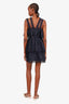 Self-Portrait Navy Blue Lace Mini Dress Size 6