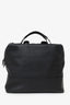 Christian Dior Black Grained Leather Duffle Bag With Strap