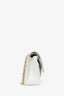 Pre-Loved Chanel™ 1991-94 Vintage White Quilted Leather Medium Double Flap (Refurbished)