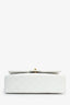 Pre-Loved Chanel™ 1991-94 Vintage White Quilted Leather Medium Double Flap (Refurbished)