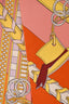 Hermès Orange/Yellow Silk Twilly