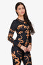 Marine Serre Black/Gold Catsuit Size S