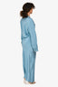 Christopher Esber Blue Silk Maxi Cutout Dress Size 8