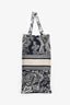 Christian Dior 2021 Navy Toile de Jouy Canvas Large Book Tote with Twillys