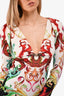 Roberto Cavalli Multicoloured Graphic Print Maxi Dress Size 44