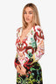 Roberto Cavalli Multicoloured Graphic Print Maxi Dress Size 44