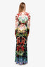 Roberto Cavalli Multicoloured Graphic Print Maxi Dress Size 44