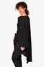 Valentino 2022 Black Silk Cape Style Top Size 38