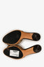 Gucci Brown/Beige Leather/Canvas GG Supreme Mules Size 35.5