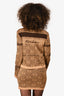 Moschino Gold Metallic Knit Teddy Bear Print Dress + Cardigan Set Size 34