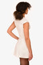 Fenity White Fitted V-Neck Mini Dress Size XS
