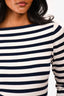 L'acadmie Navy/White Striped Top Size XS