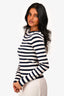 L'acadmie Navy/White Striped Top Size XS
