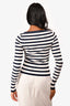 L'acadmie Navy/White Striped Top Size XS