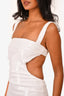Meshki White Sequin Cut-Out Maxi Dress Size XS