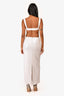 Meshki White Sequin Cut-Out Maxi Dress Size XS