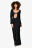 Leslie Amon Black Starfish Maxi Dress Size XS