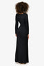 Leslie Amon Black Starfish Maxi Dress Size XS