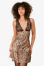 NBD Leopard/Lace Slip Dress Size XS