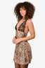 NBD Leopard/Lace Slip Dress Size XS