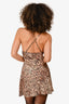 NBD Leopard/Lace Slip Dress Size XS