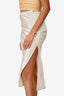 Jacquemus Champagne Satin Midi Skirt Size 32