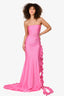 Shani Shemer Pink Ruffle Maxi Dress Size XS