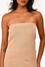 L'acadamie Beige Knit Midi Dress Size XS