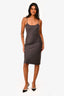 Rouje Brown Tank Slip Midi Dress Size XS