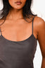 Rouje Brown Tank Slip Midi Dress Size XS