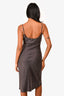 Rouje Brown Tank Slip Midi Dress Size XS