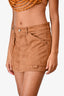 Lioness Brown Suede Mini Skirt Size XS