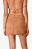 Lioness Brown Suede Mini Skirt Size XS