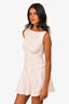 Reformation White High Neck Sleeveless Mini Dress Size XS