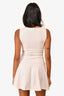 Reformation White High Neck Sleeveless Mini Dress Size XS